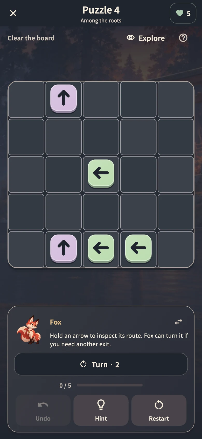 TORII XIII arrow puzzle board